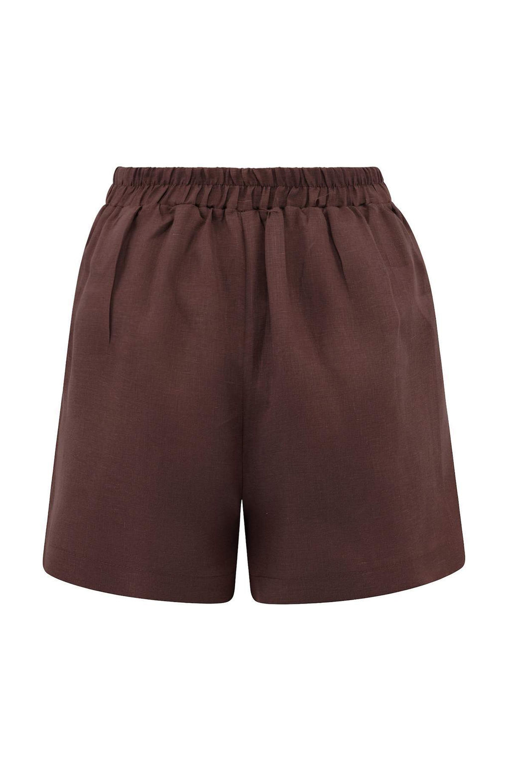 Kahverengi Premium Dokuma 100% Keten Plaj Sort TBESS26SR00014 - Trendyolmilla фото 2