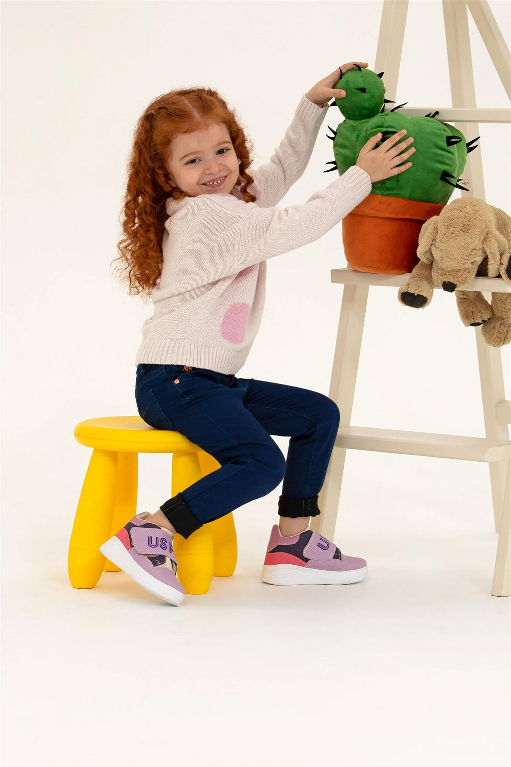 U. S. Polo Assn Кремовый свитер с круглым вырезом для девочек - U.s. polo assn фото 11