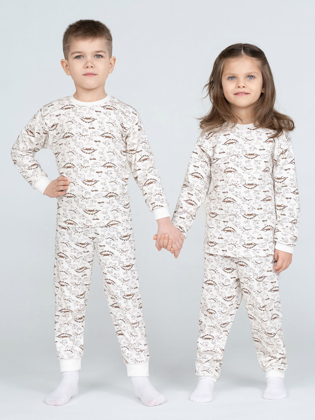 Пижама детская молочнаяжирафы