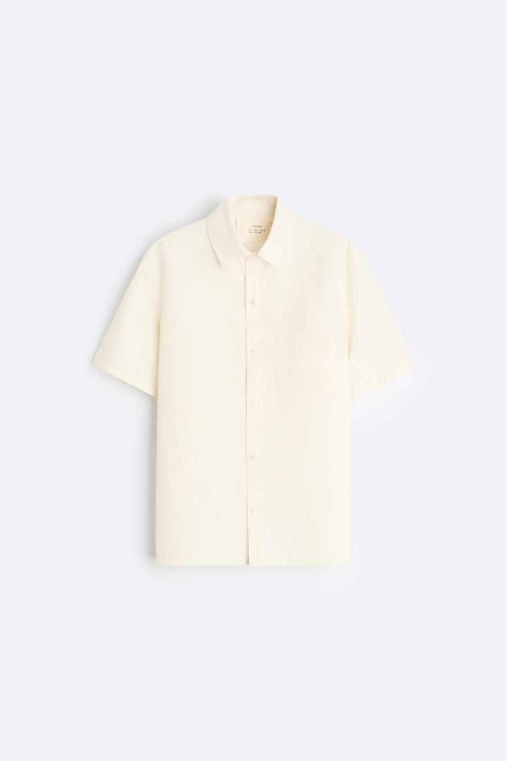 PAMUKLU KETEN GOMLEK - Zara фото 7