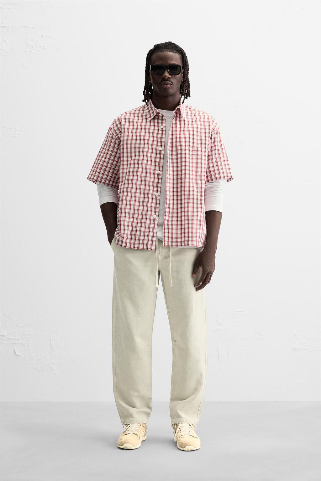 FADED JOGGER WAIST TROUSERS - Zara фото 9