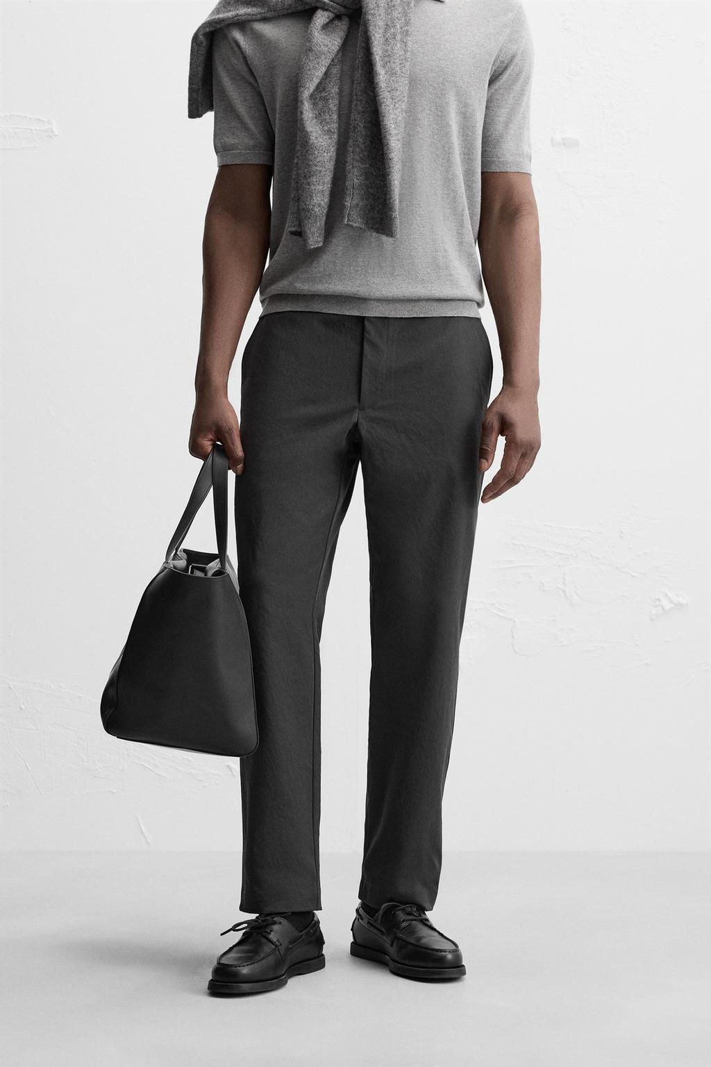 QUICK DRY CHINO TROUSERS - Zara фото 12