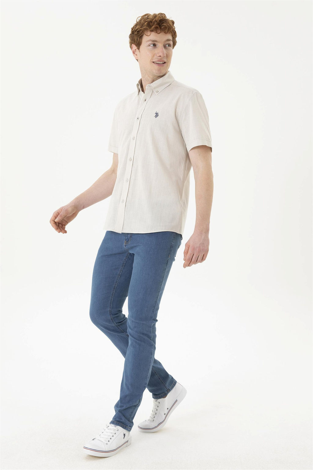 Мужская рубашка с коротким рукавом Stone Неожиданная скидка в корзине - U.s. polo assn фото 4