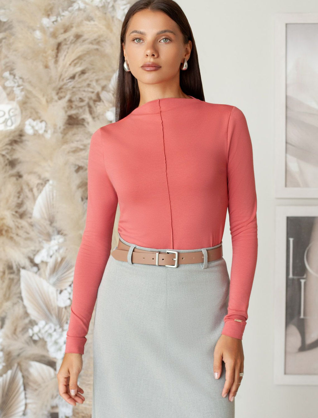 D49.113 Джемпер женский терракота