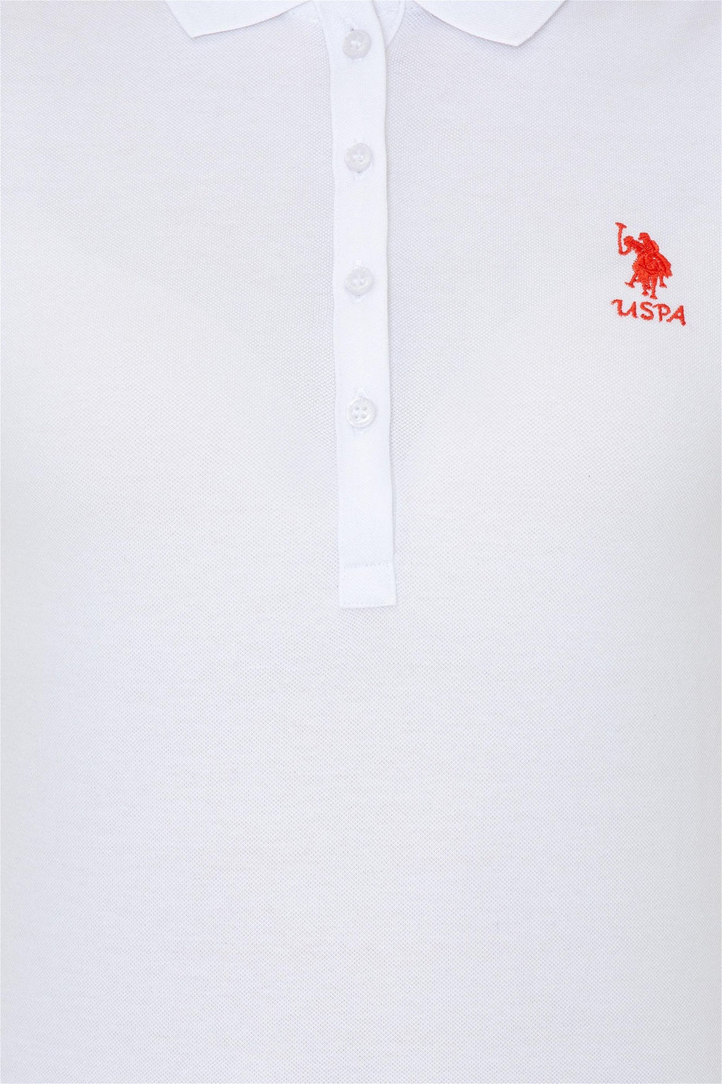 U. S. Polo Assn Женская белая базовая футболка с воротником-поло - U.s. polo assn фото 12