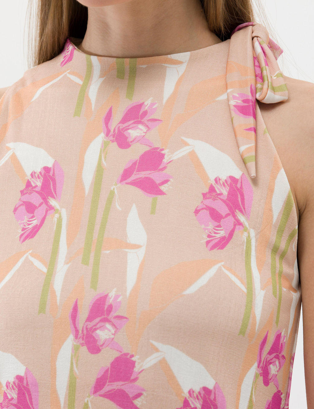 Kahverengi Kolsuz Comfort Fit Bluz - Pierre cardin фото 7