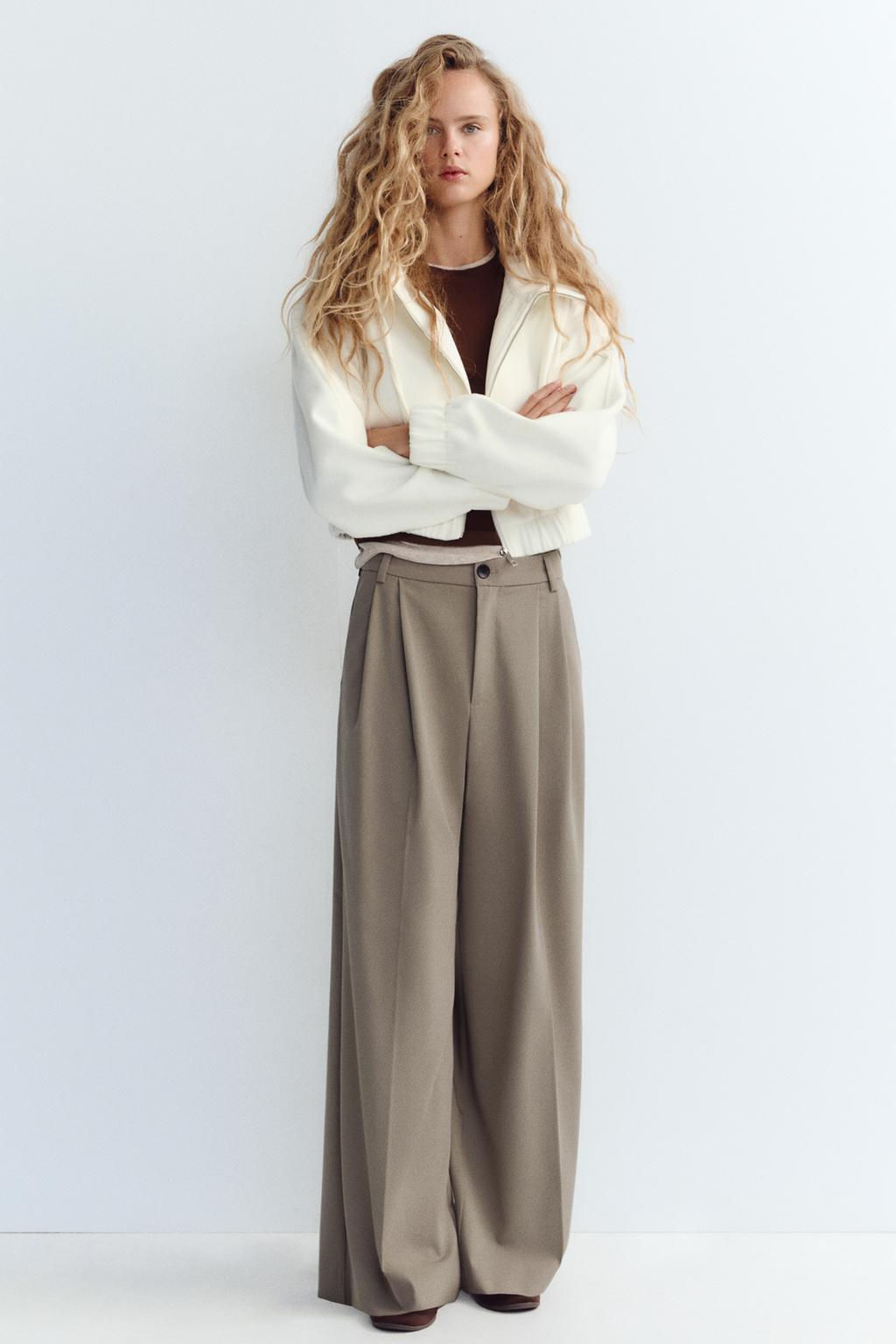 DOUBLE PLEAT TROUSERS - Zara фото 2