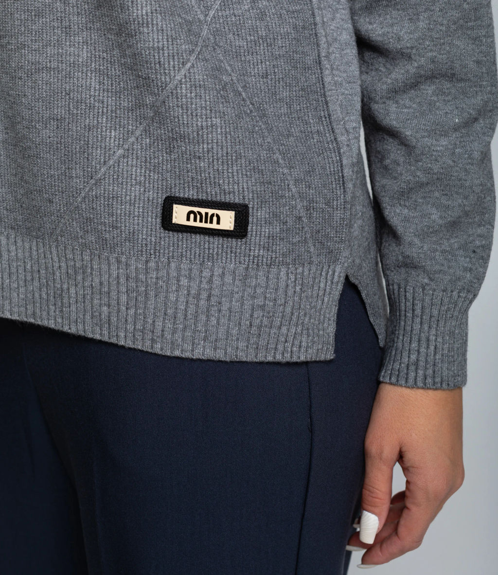 Джемпер #КТ8066, серый