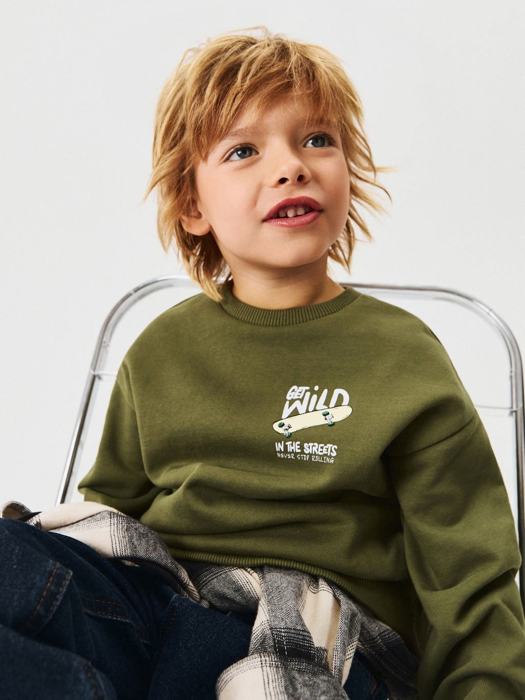 ACOOLA / Джемпер детский для мальчиков Mackay хаки  фото 8