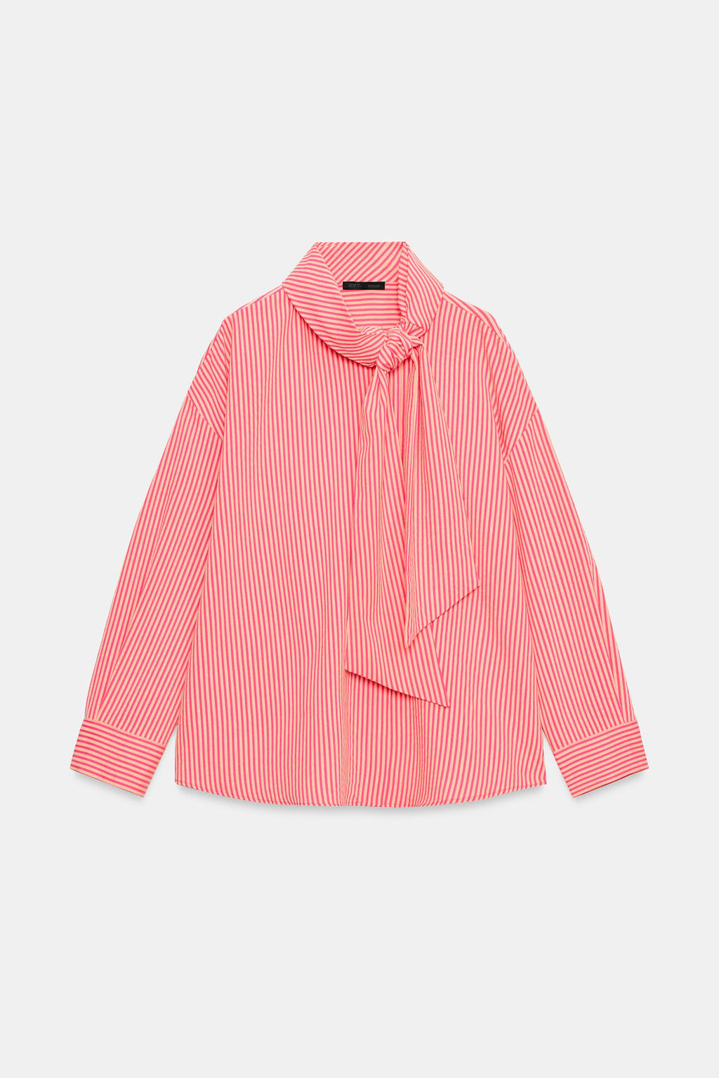 CAMISA RAYAS LAZO / Rosa - Zara фото 7