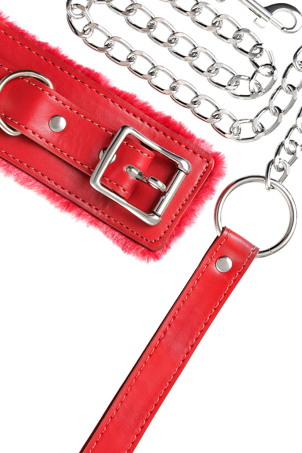 Ошейник Anonymo #0403, PU кожа, красный