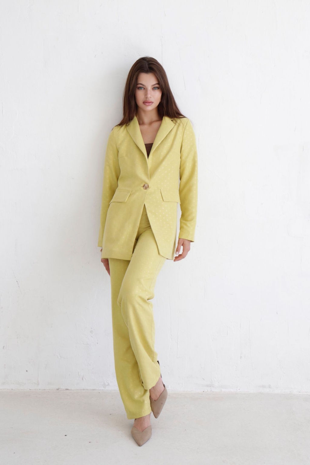 10315 Костюм брючный светло-лаймовый - Martichelli фото 11