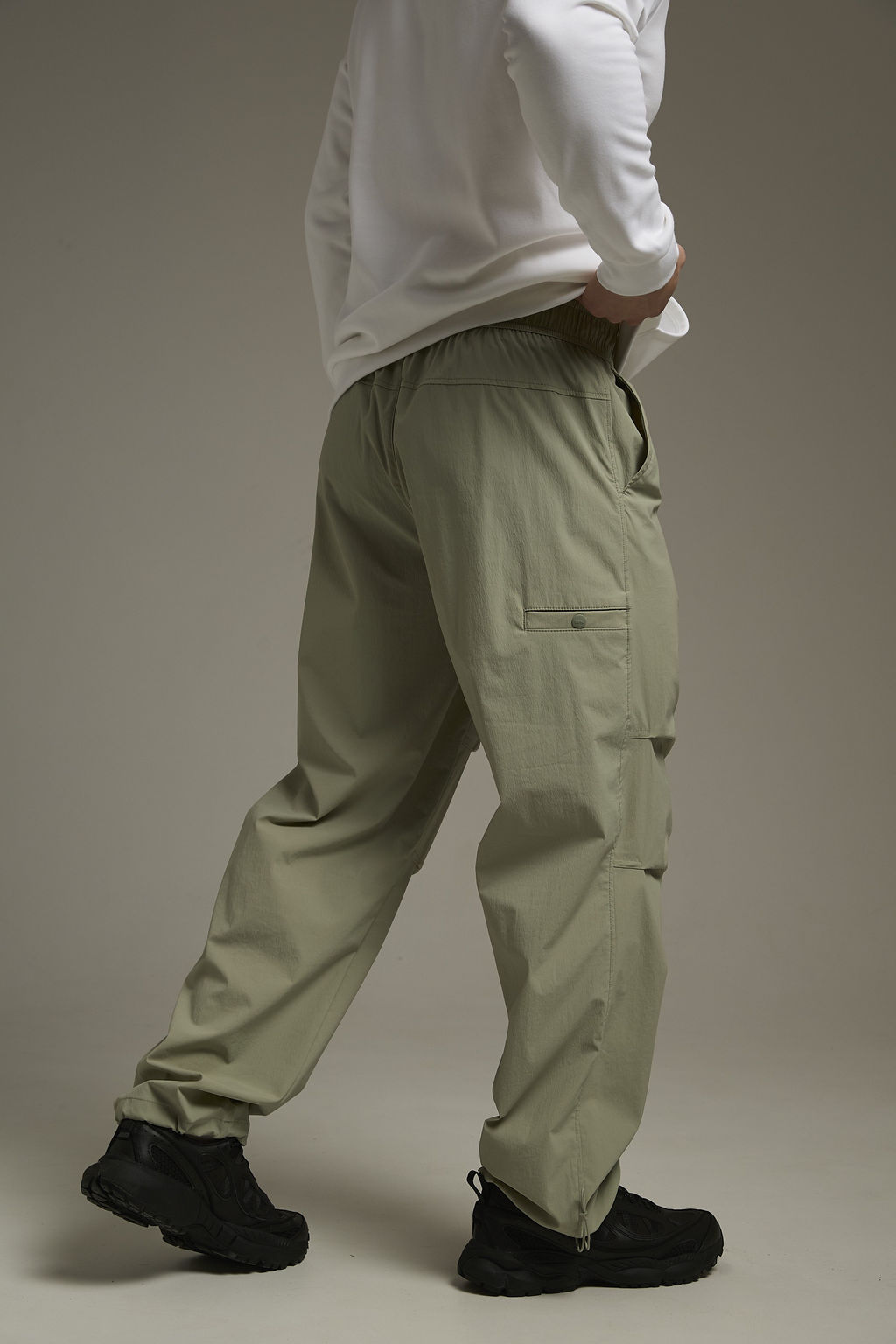 Брюки текстильные Серо-зеленый - Anta фото 4