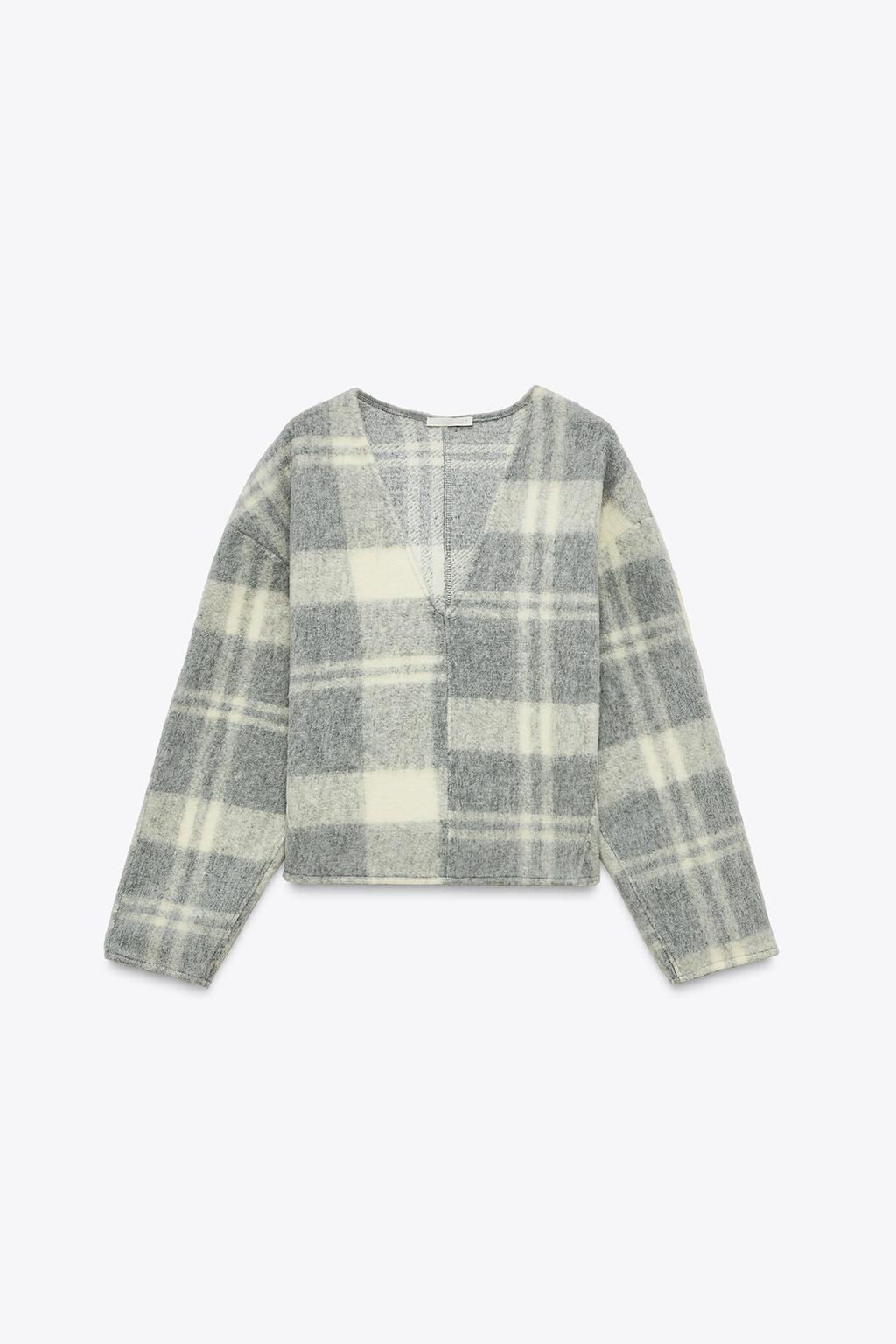 SOFT CHECK SWEATSHIRT - Zara фото 7