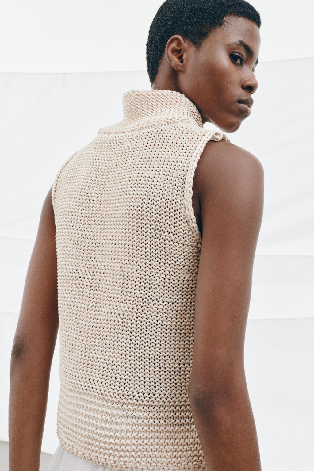 TOP PUNTO GRUESO / Crudo - Zara фото 3