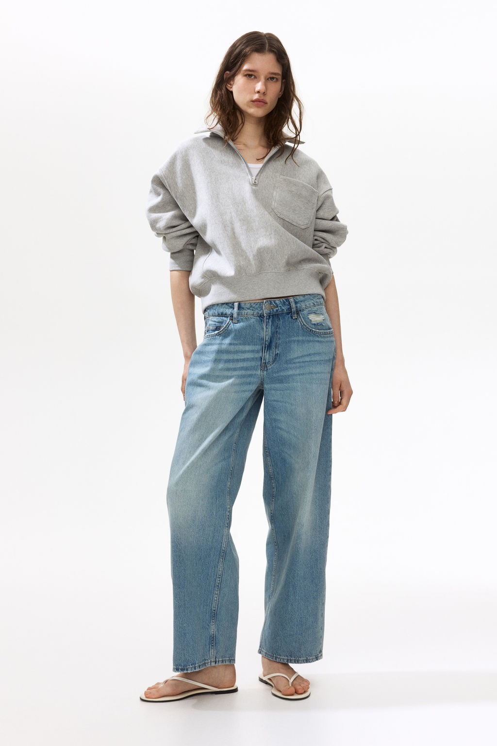 Baggy Low Waist Jeans - H&m фото 7