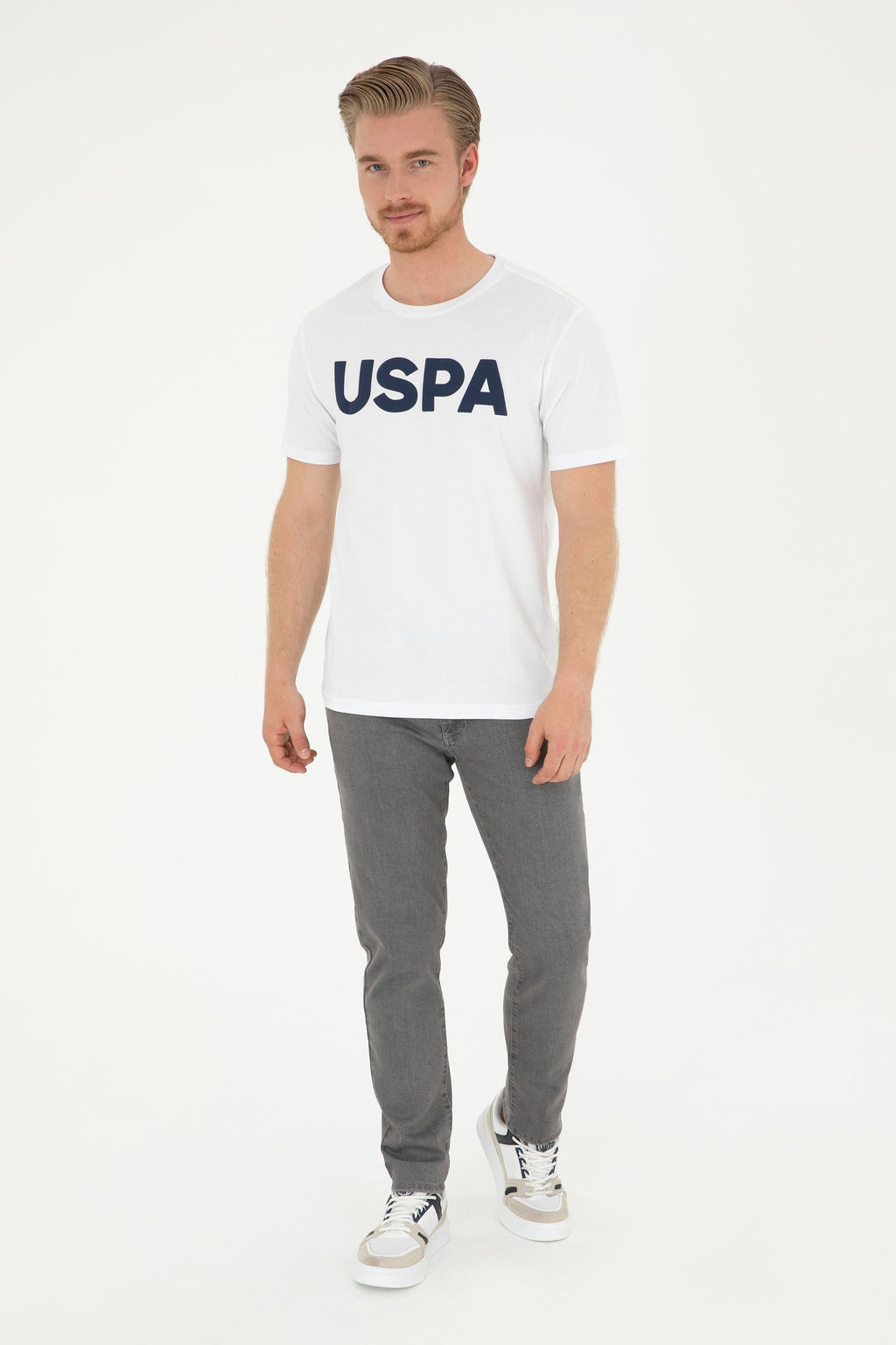 Мужская белая базовая футболка Неожиданная скидка в корзине - U.s. polo assn фото 11