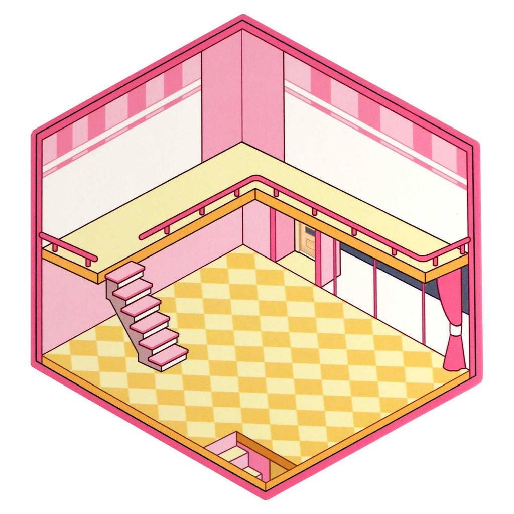 Наклейки-румбокс д/создания миниатюрных сцен, 125х150 мм, арт. 71511 / 300 КРОЛИК. МАГАЗИН ОДЕЖДЫ.