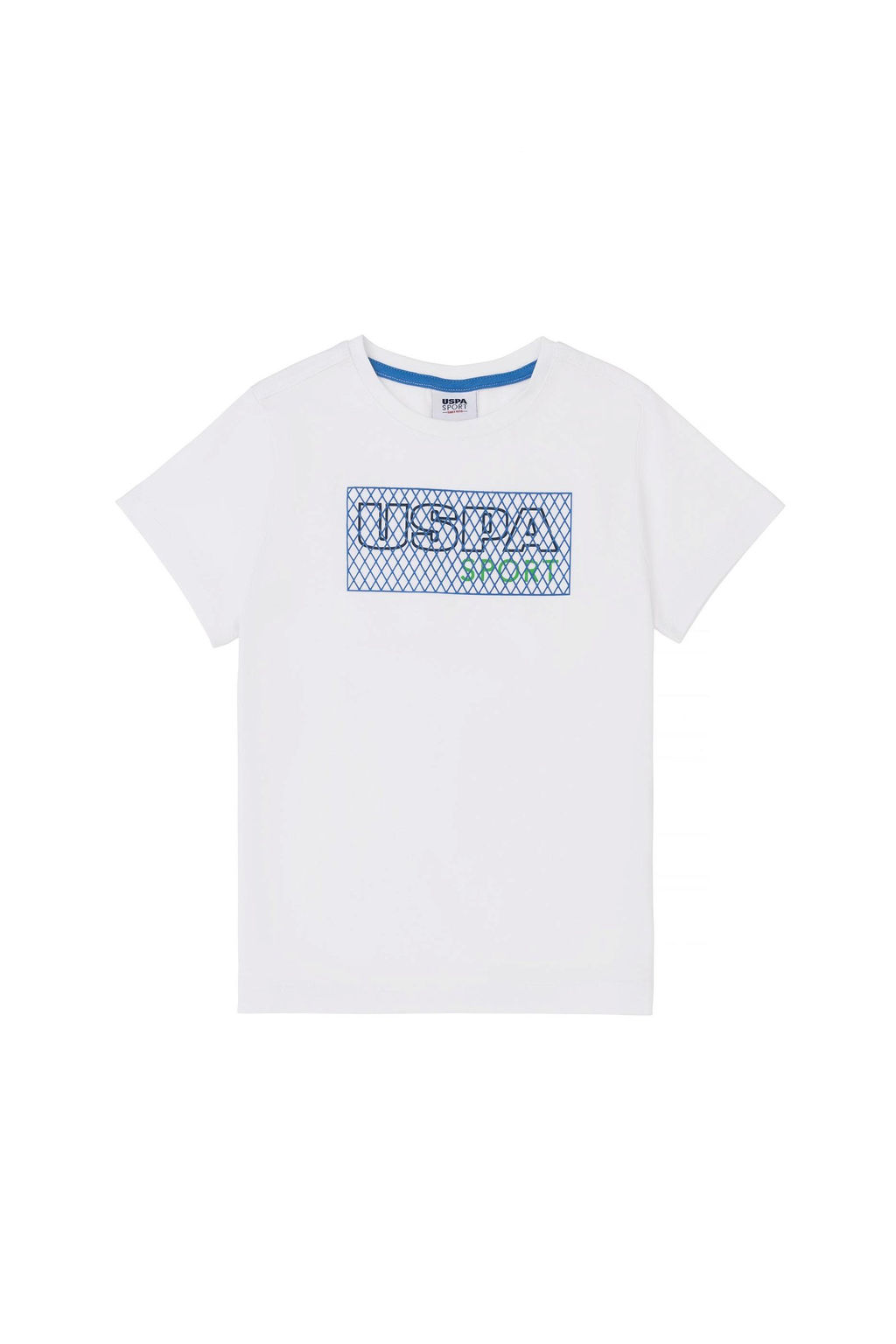 Детская белая футболка с круглым вырезом - U.s. polo assn фото 2