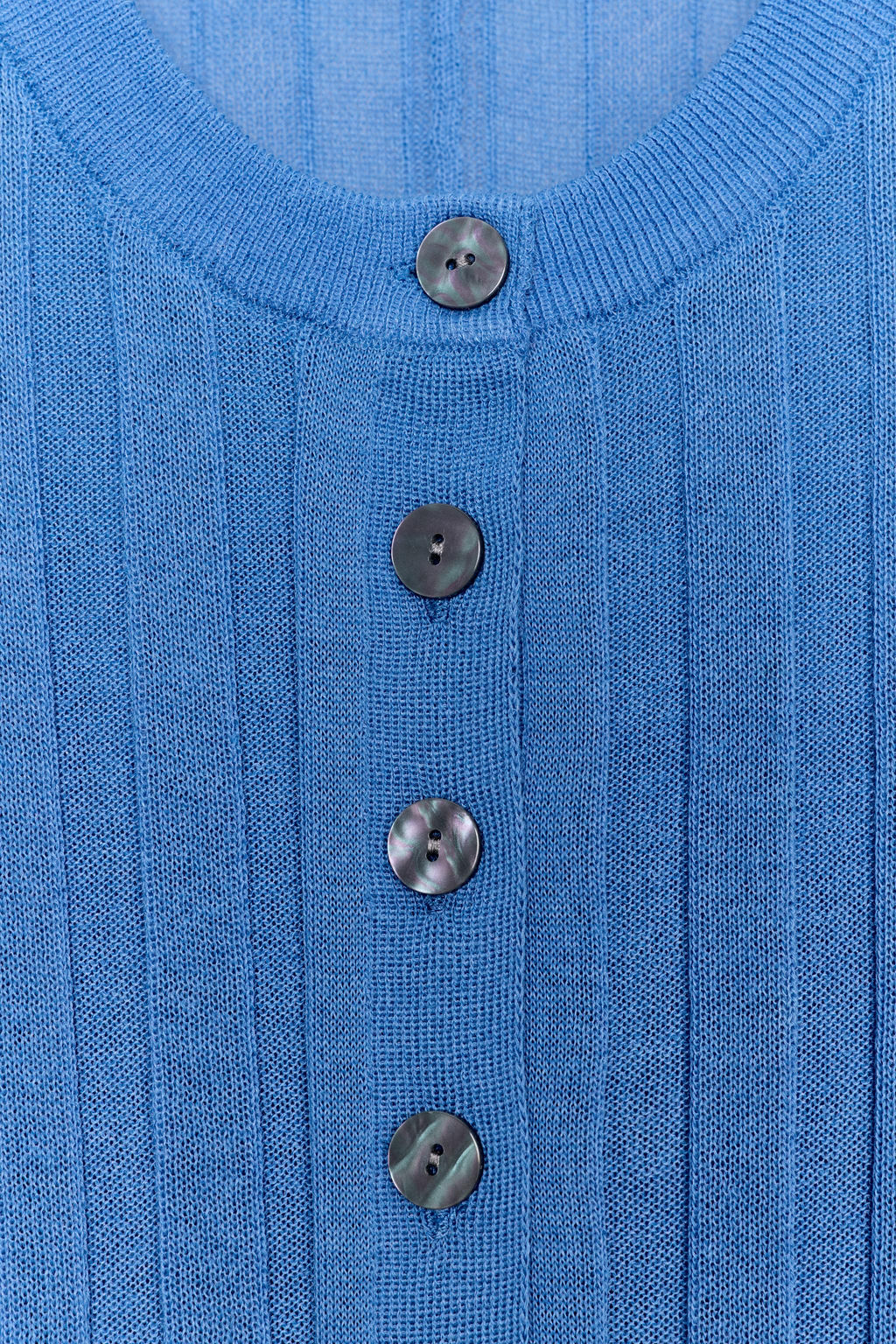 CHAQUETA PUNTO MANGA ACORDE?N / Azul claro - Zara фото 3