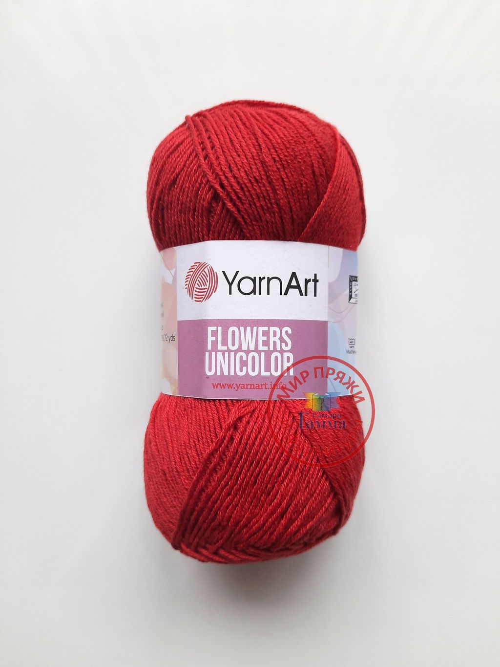 Фловерс однотонный (Flowers Unikolor) пряжа YarnArt 55%хлопок 45%акрил 5х50гр/200м Цвет:758 темно-зеленый