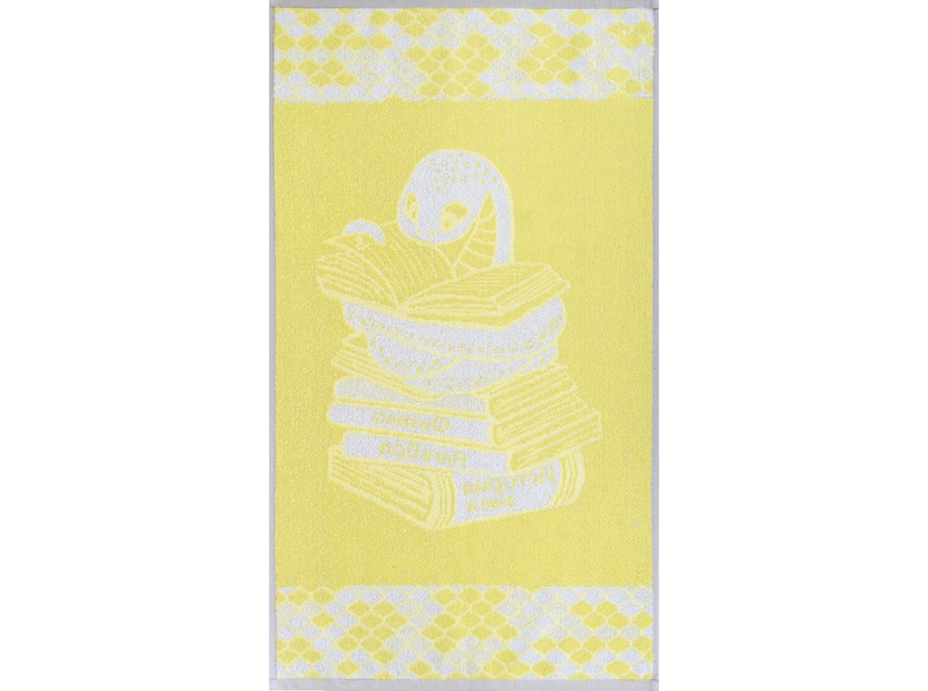 6с103.412ж1 Умник(лимонно-серый) Полотенце махровое 50х90см