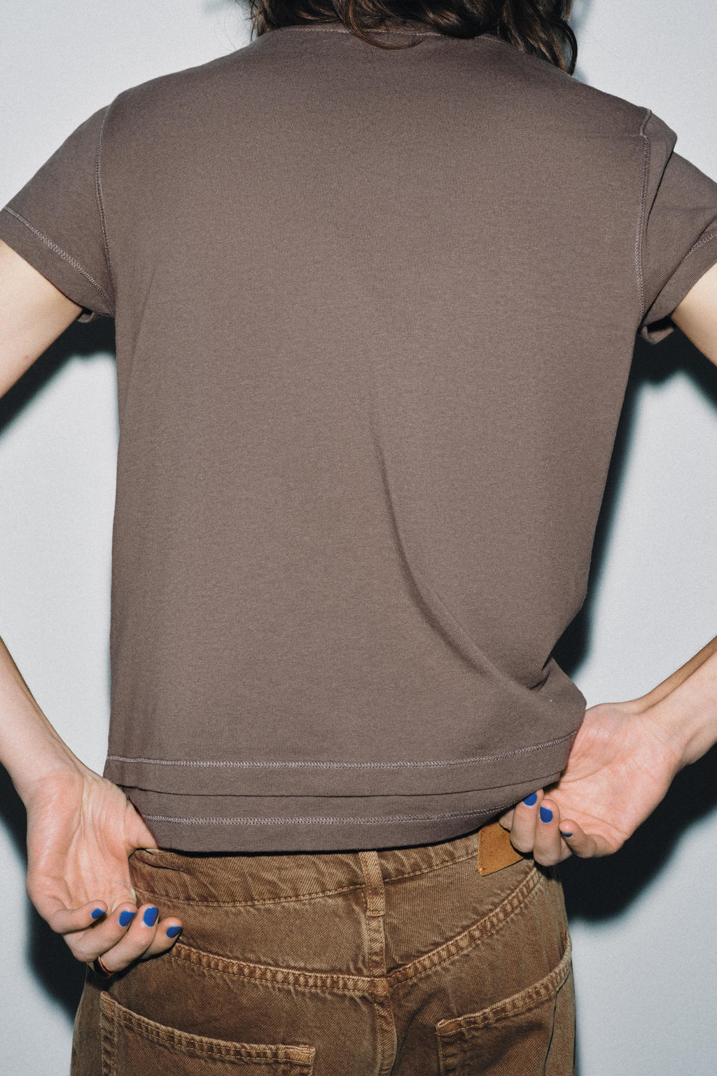 DOUBLE EFFECT SHORT SLEEVE T-SHIRT - Zara фото 3