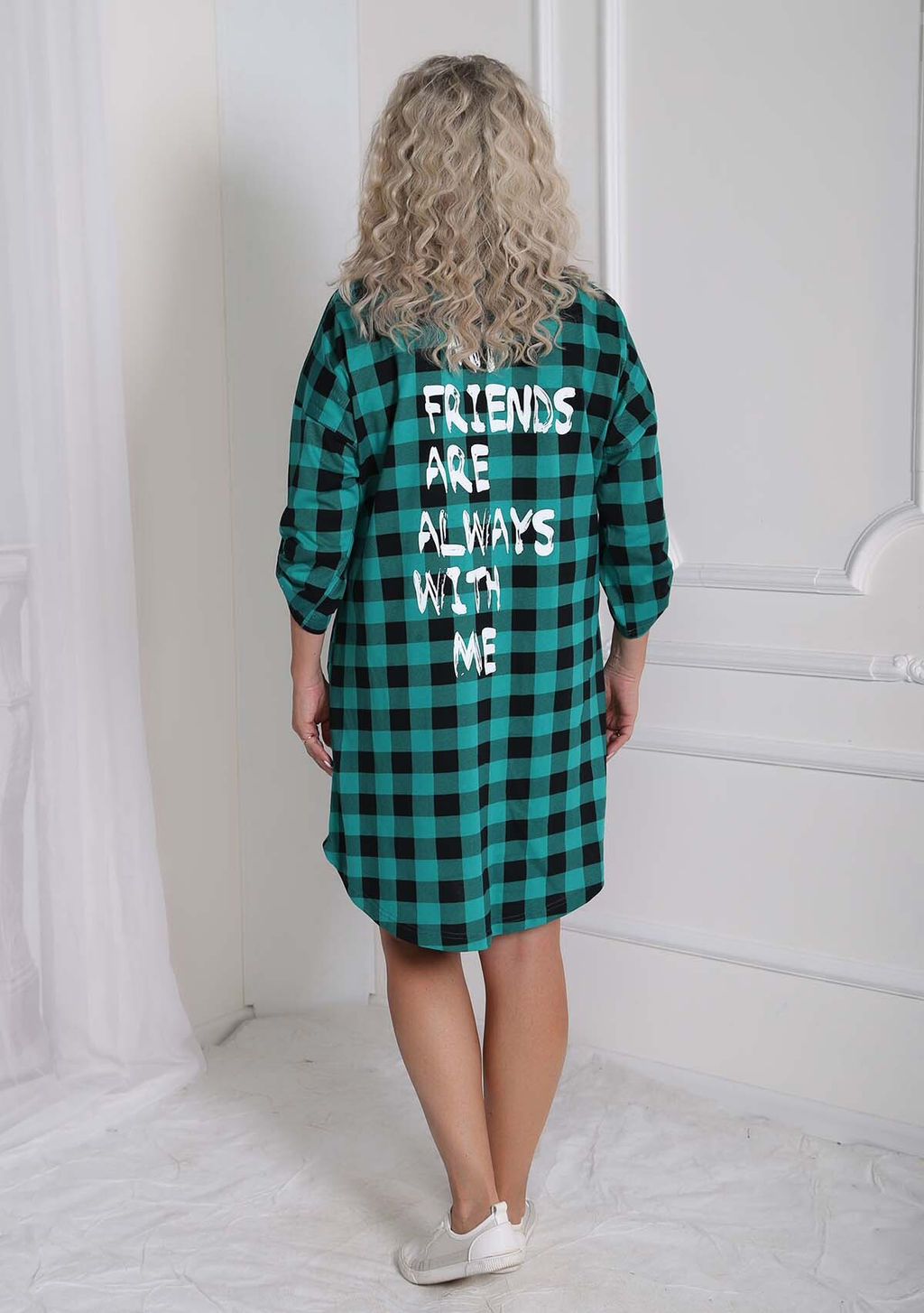 Рубашка Яна зеленая - Марлен фото 2