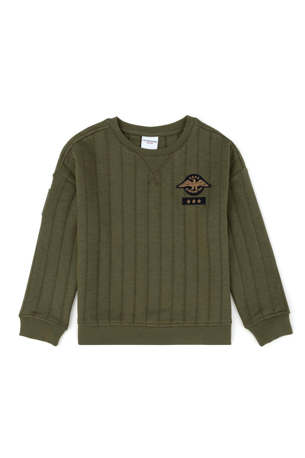 Толстовка цвета хаки для мальчика - U.s. polo assn фото 5