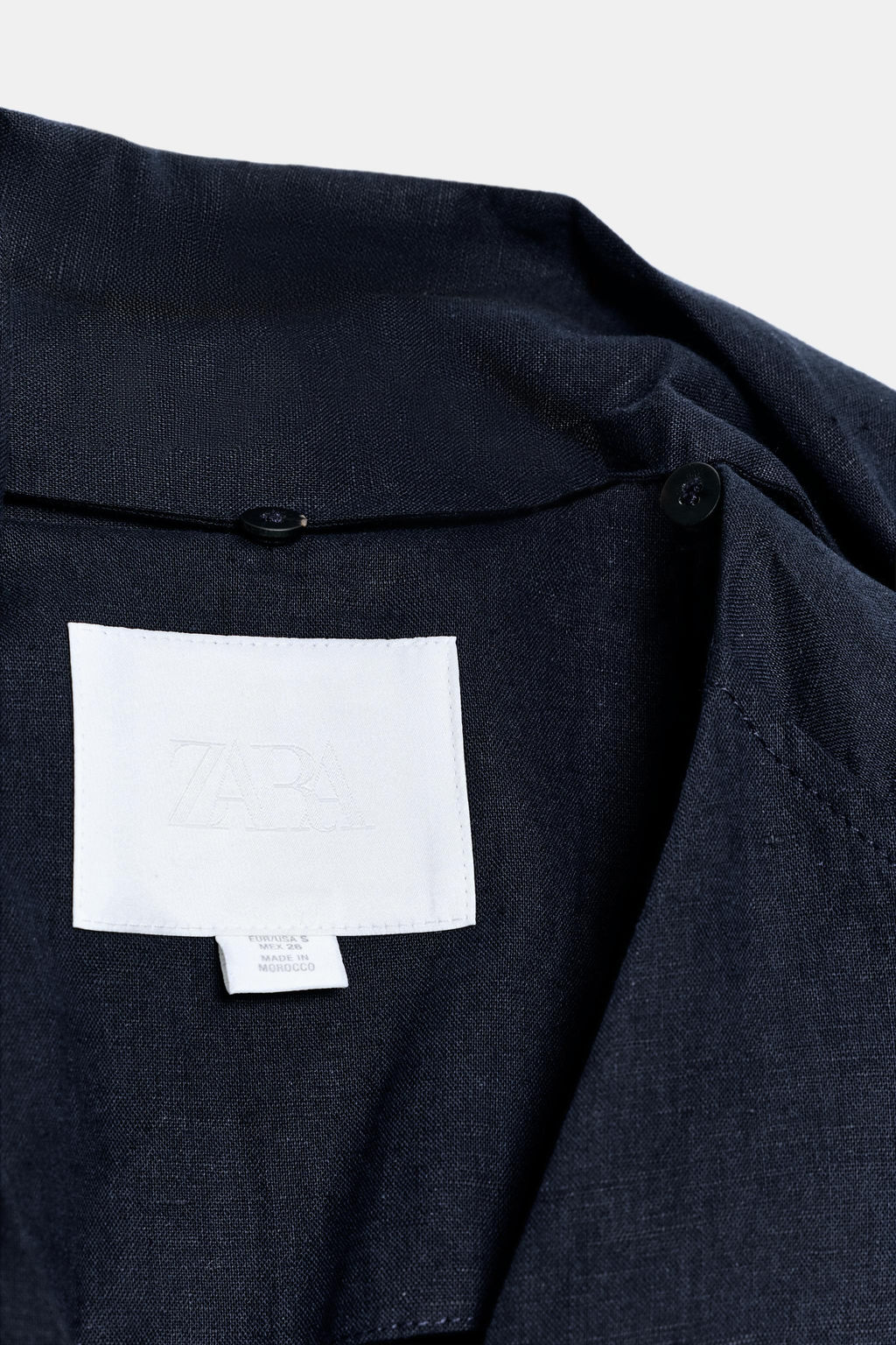 ABRIGO OVERSIZE CON LINO ZW COLLECTION / Marino - Zara фото 7