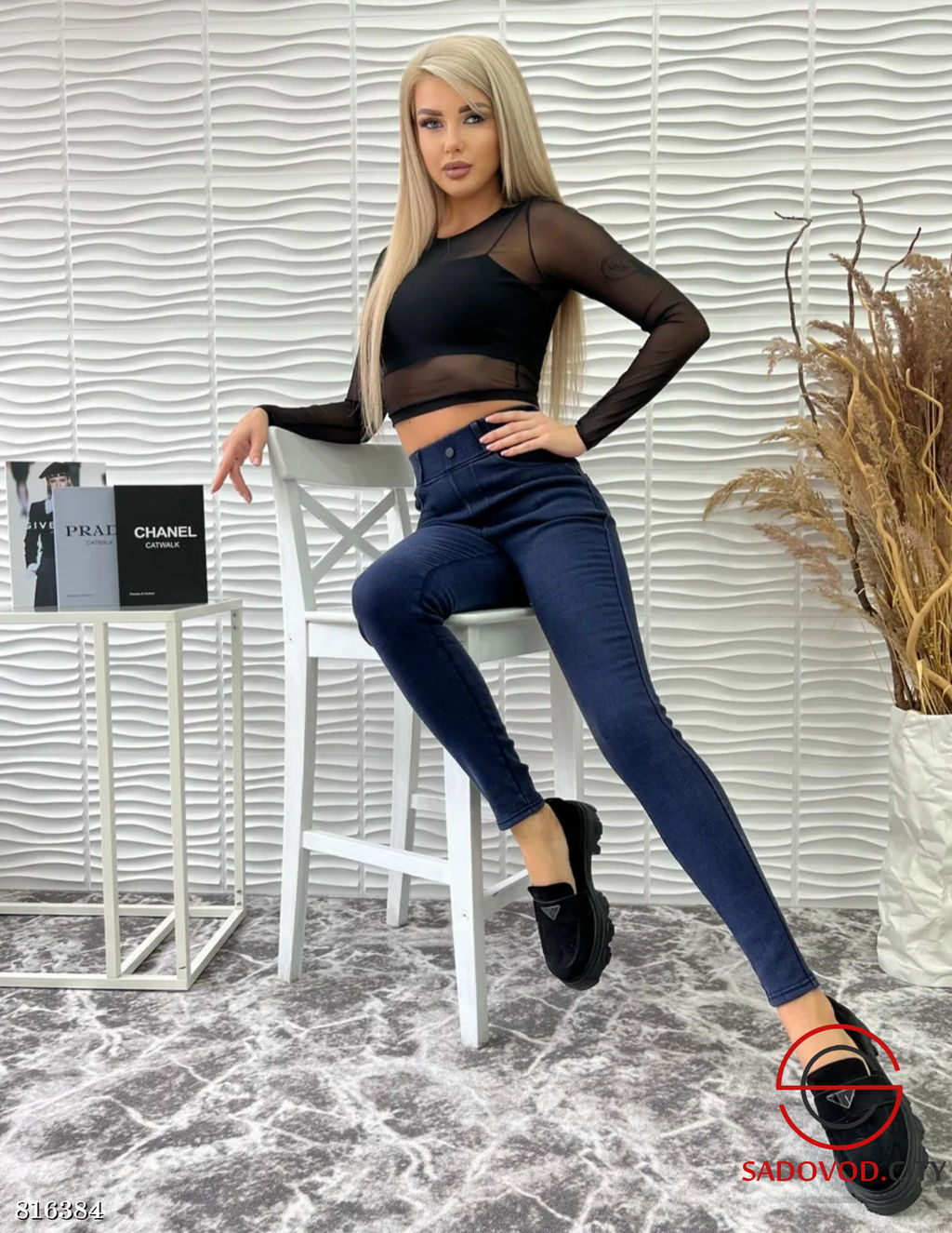 Джеггинсы женские с флисом внутри - Bruno фото 2