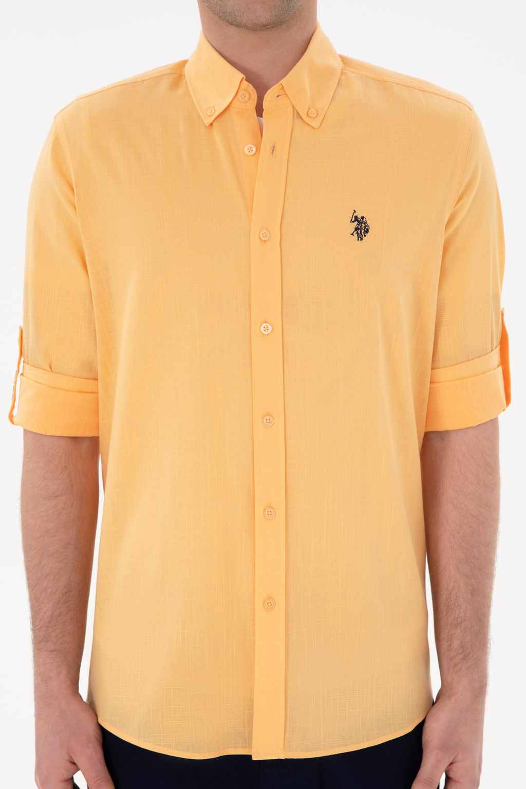 Erkek Turuncu Uzun Kollu Basic G_mlek Sepette S_rpriz _ndirim - U.s. polo assn фото 6