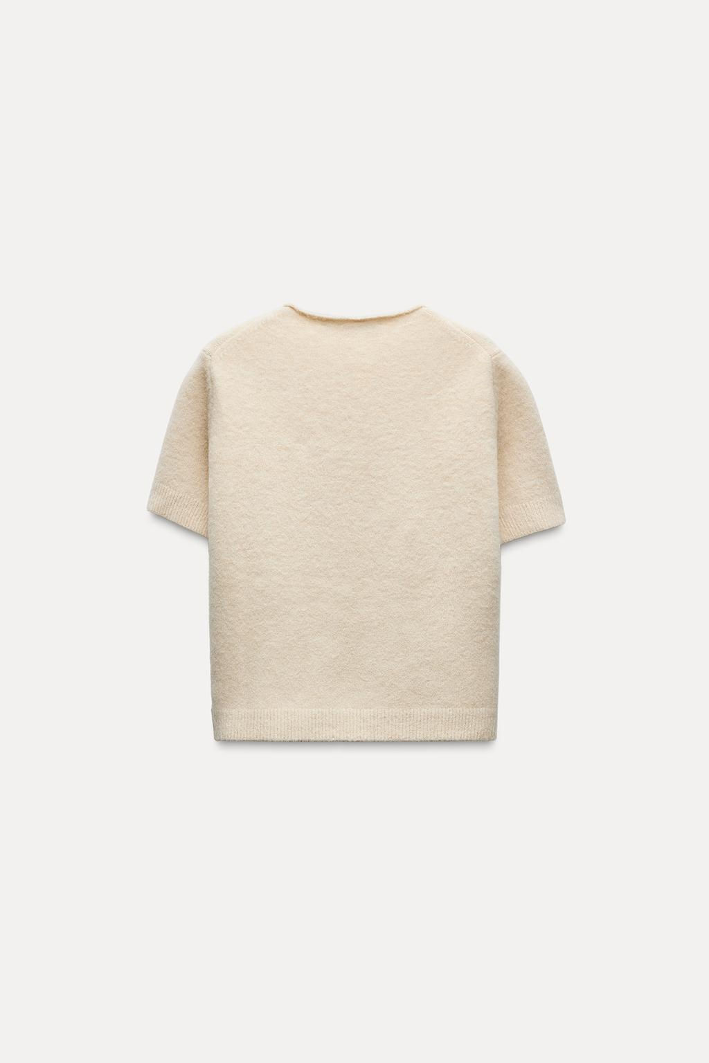SOFT KNIT SHORT SLEEVE SWEATER - Zara фото 3