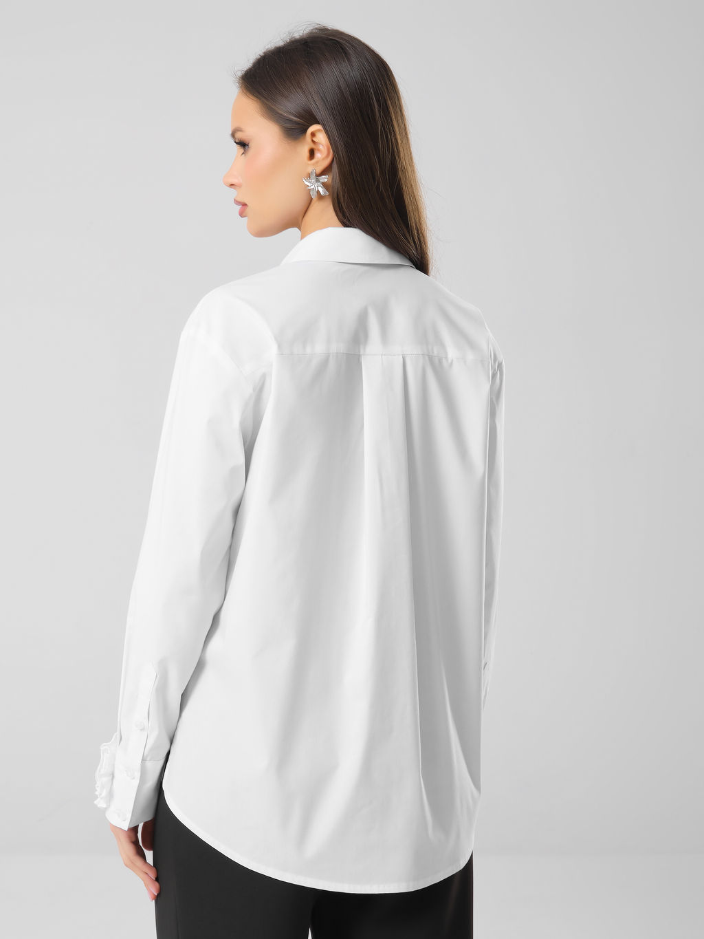 Блузка с декоративными цветами - Stilla фото 5