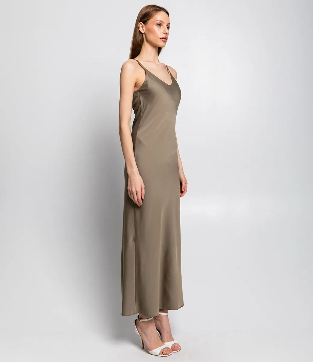 Платье #БШ1989, хаки