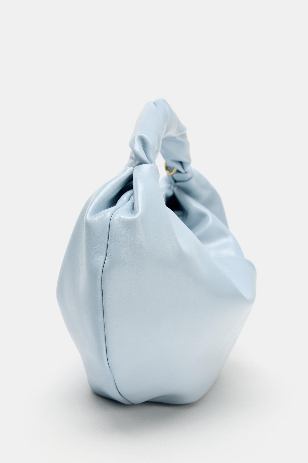 BOLSO DE MANO FRUNCIDOS / Azul - Zara фото 5