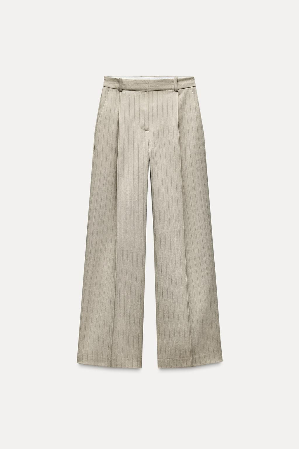 HERRINGBONE STRIPE TROUSERS - Zara фото 3