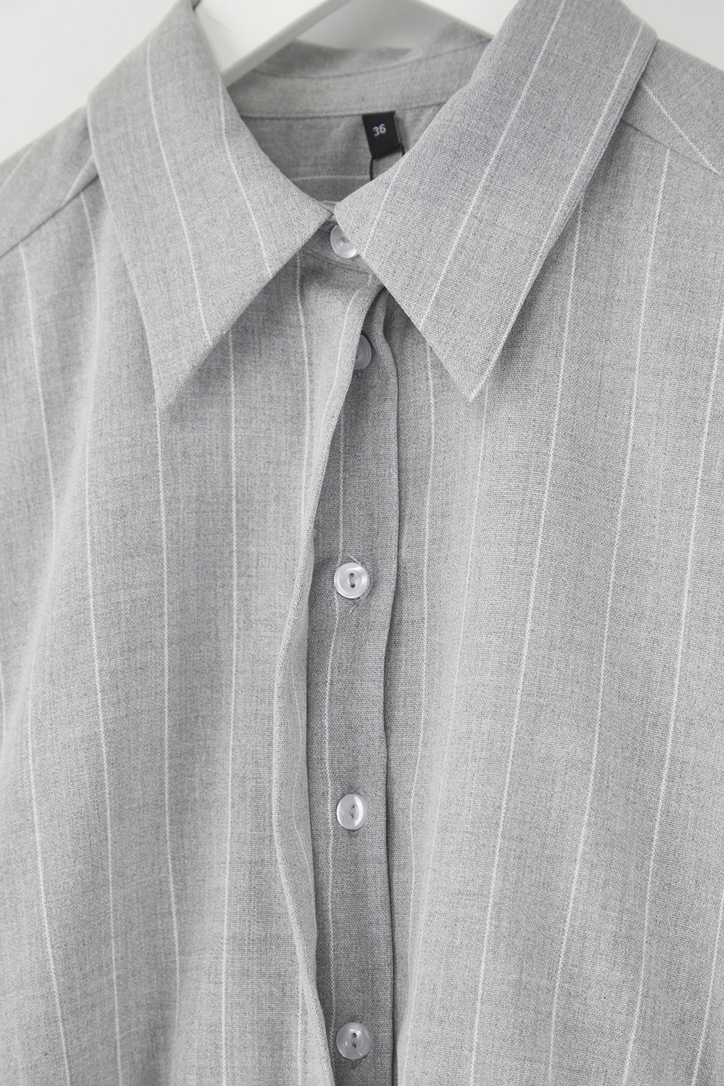 Limited Edition Gri Cizgili Poliviskon Drape Detayl? Vucuda Oturan Mini Dokuma Elbise TWOAW26EL00126 - Trendyolmilla фото 6