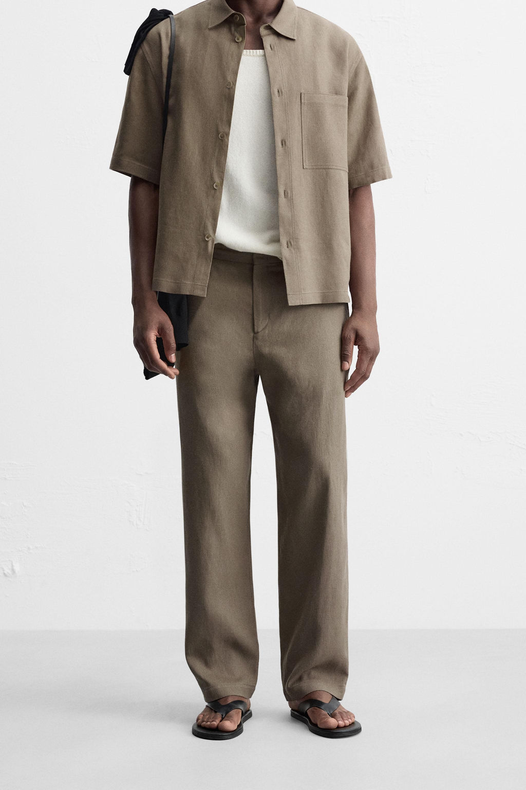 VISCOSE-JUTE TROUSERS - Zara фото 2