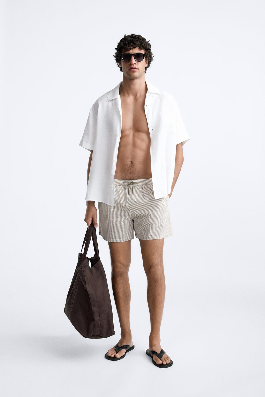 REGULAR GOFRE KUMAS DENIZ SORTU - Zara фото 33