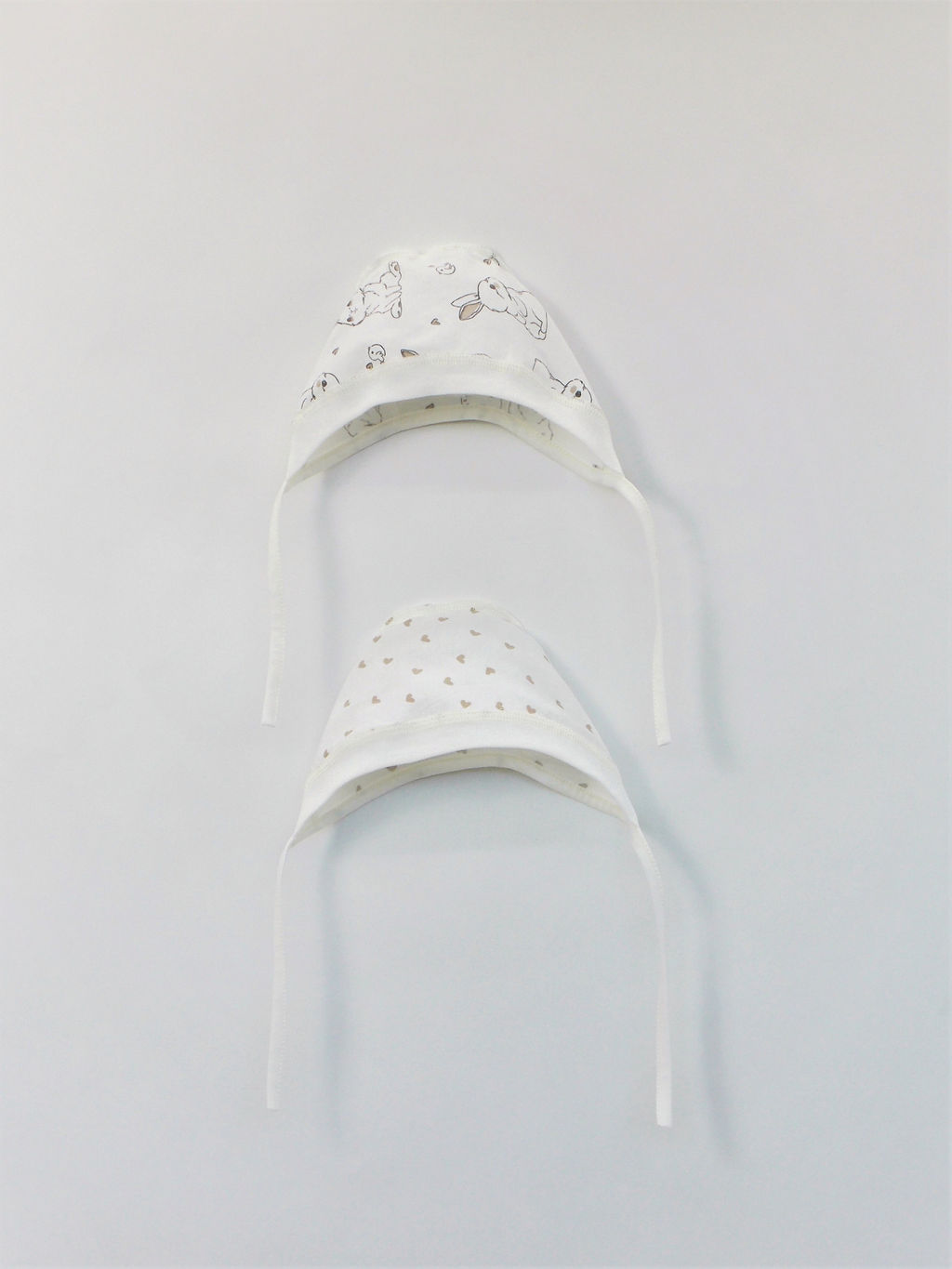 Чепчик комплект 2 шт, белый, 540 - Lesi kids фото 3