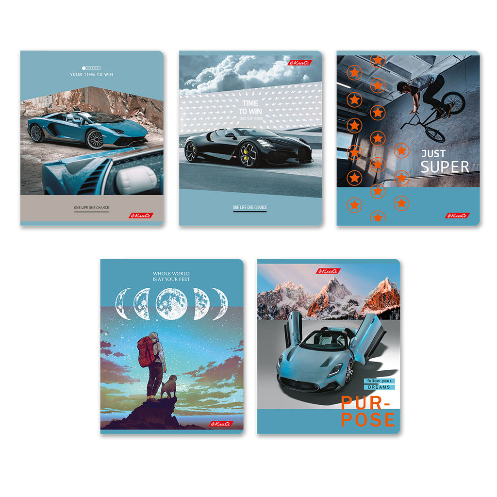 Светоч 96ТЕТк-001 Тетрадь ученическая общая, A5 96 л. на скобе 60 г/кв.м , белизна 100 % 5 шт. клетка 000780 На скорости