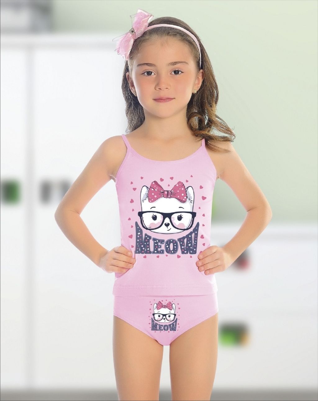 Комплект (Майка,трусы) для девочки 8585