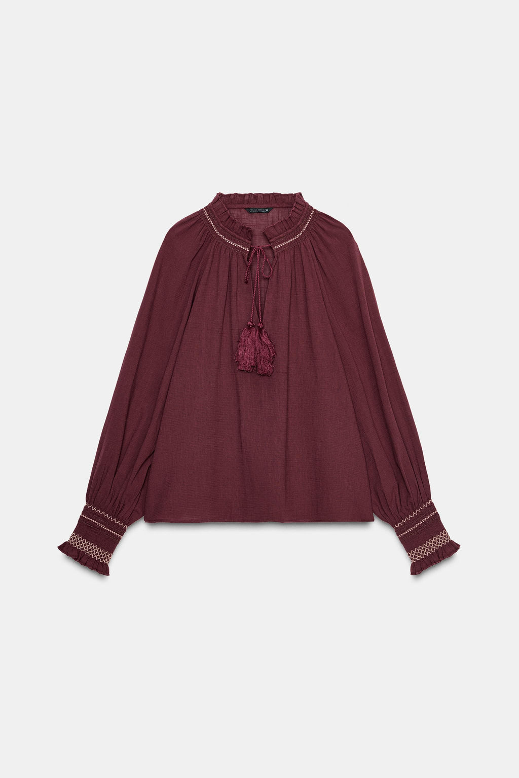 TASSEL EMBROIDERED SHIRT - Zara фото 6