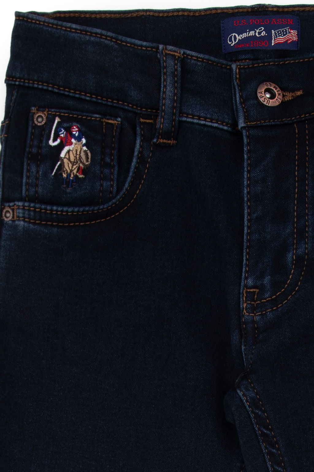 Erkek _ocuk Koyu Mavi Jean Pantolon - U.s. polo assn фото 8