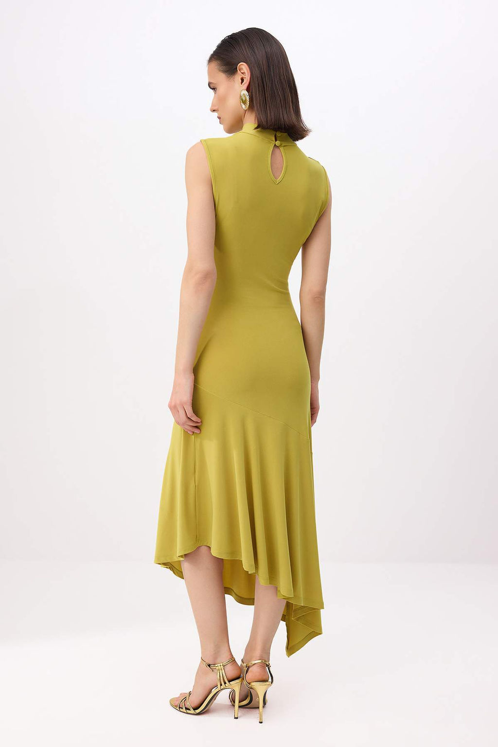 Yag Yesil K?rm?z? Etek Ucu F?rf?r Detayl? Orme S?k Abiye Gece Mezuniyet Elbisesi TPRSS25EL00005