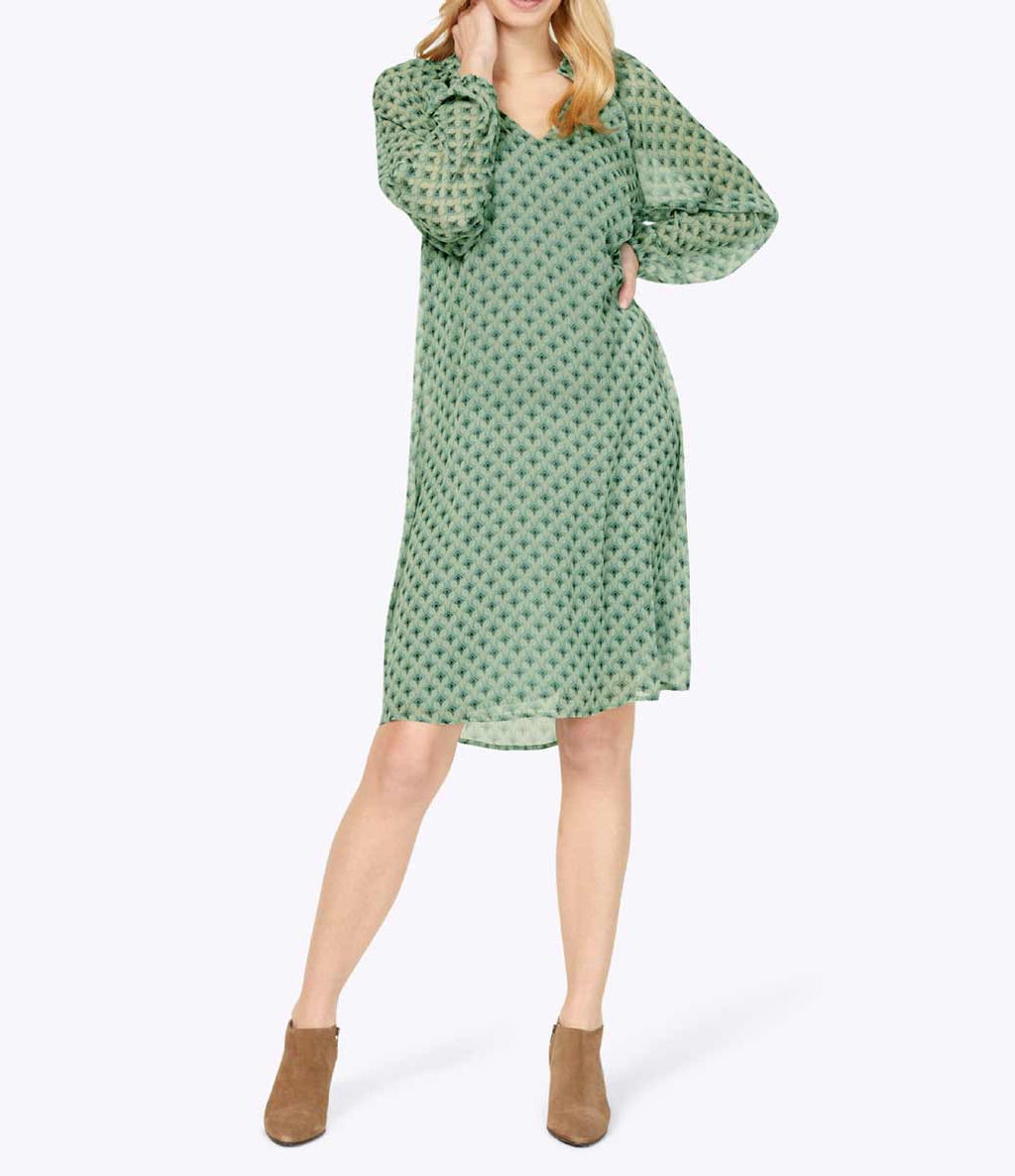 Платье, зелено-бежевое - Heine фото 3