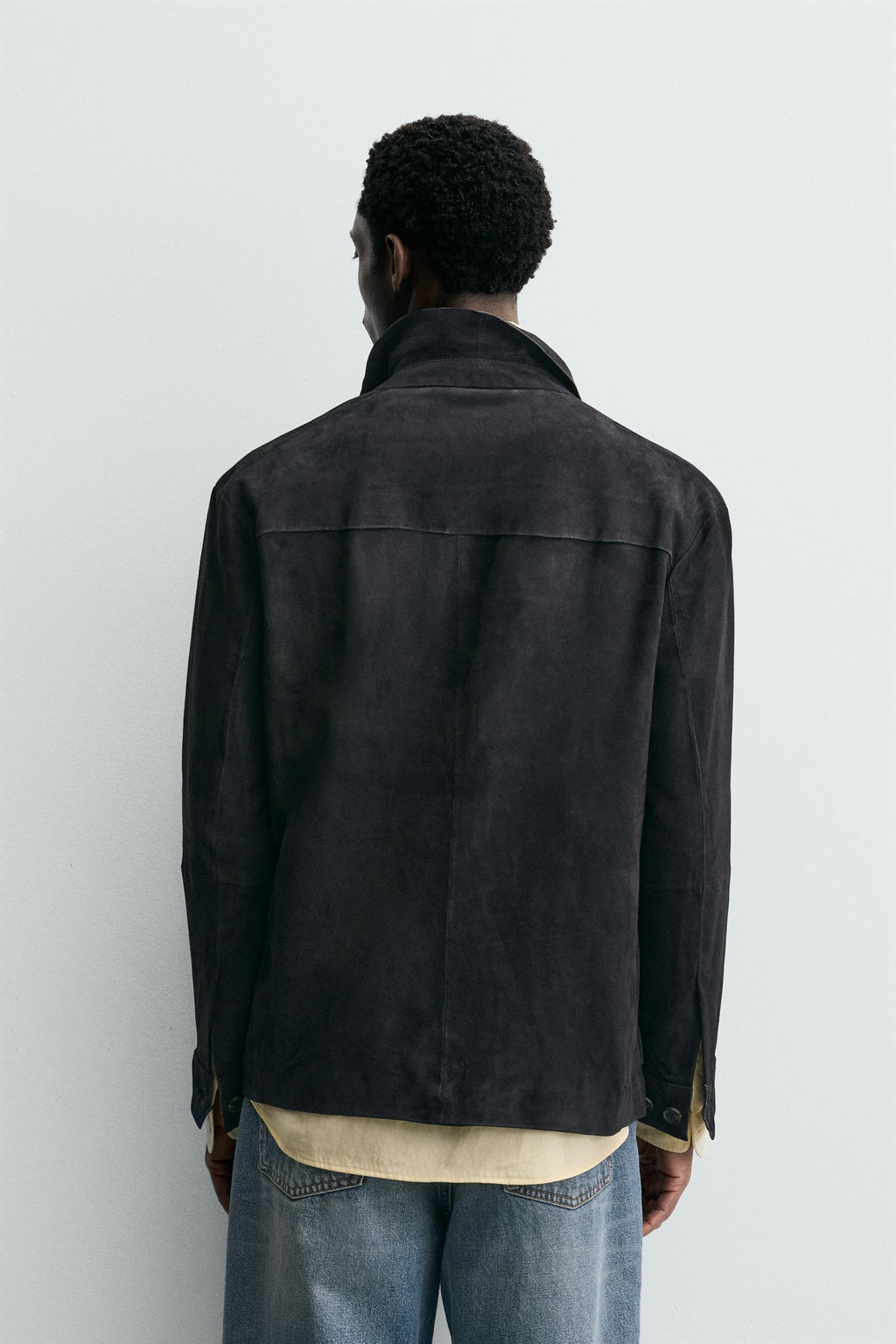 SUEDE LEATHER OVERSHIRT - Zara фото 3