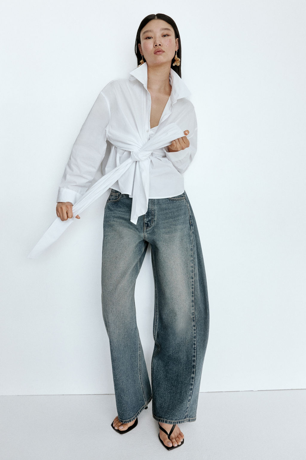 Blusa con lazada - H&m фото 3