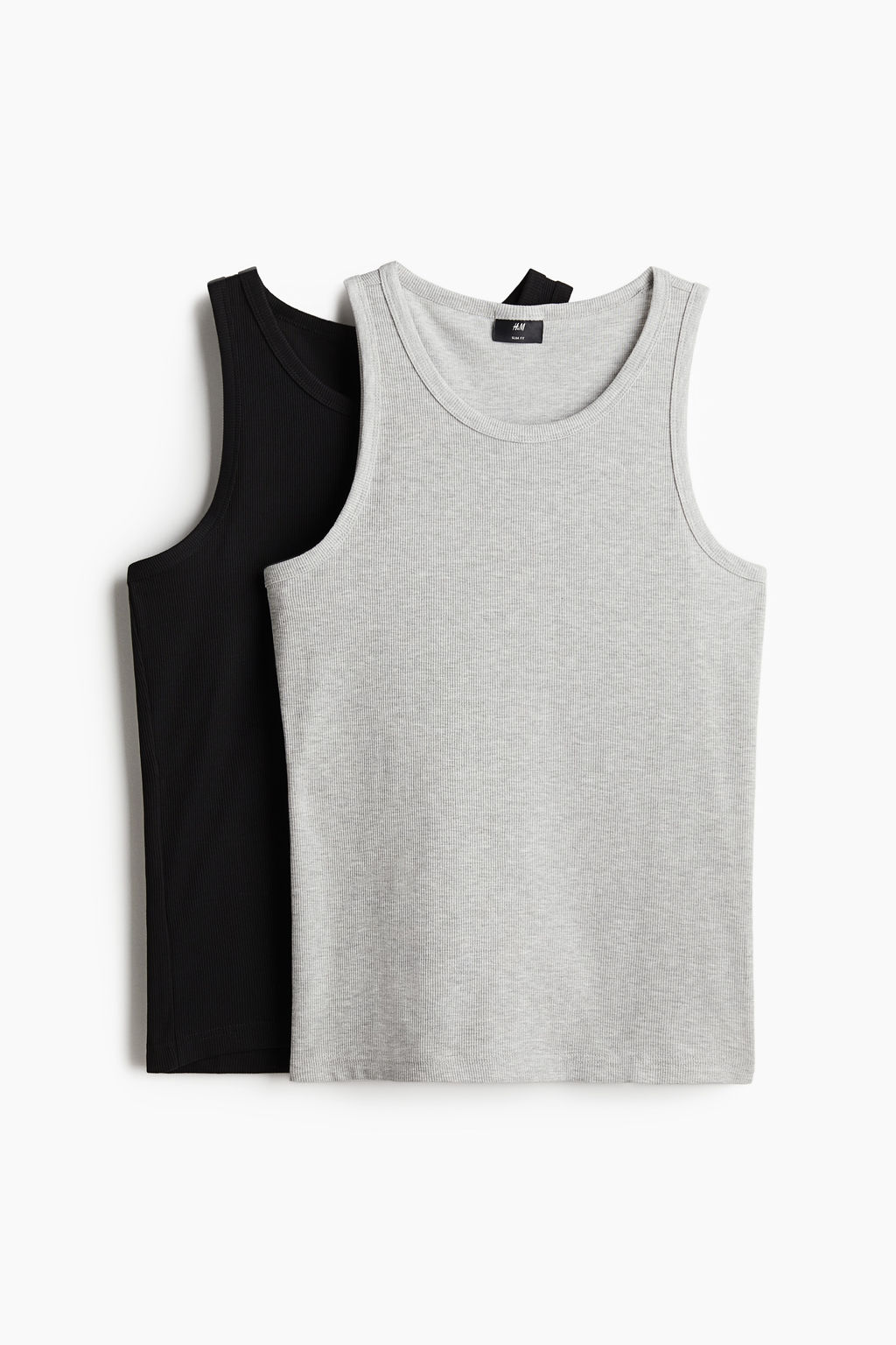 Pack de 2 camisetas sin mangas en canal? Slim Fit - H&m фото 2